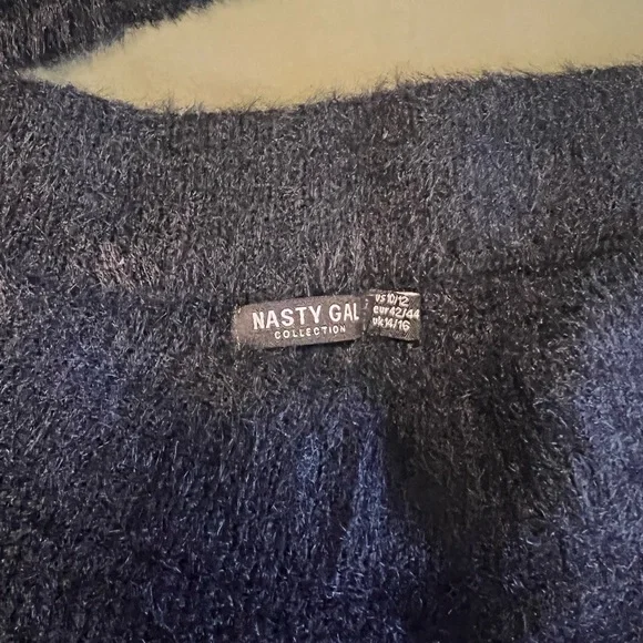 Nasty Gal Black Cropped F*ck Off Sweater Set - Picture 6 of 6